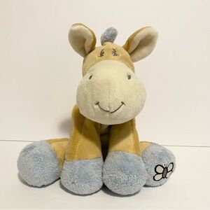 Nattou Donkey Plush Soft Baby Toy Giraffe Horse Butterfly Foot Stuffed Animal